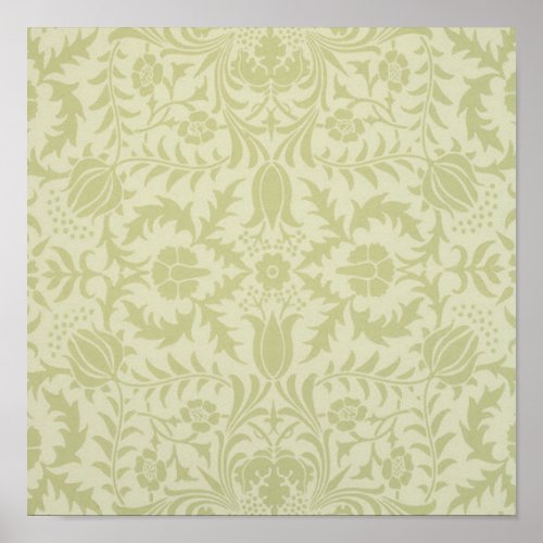 William Morris Borage Wedding Soft Green Poster