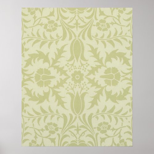 William Morris Borage Wedding Soft Green Poster