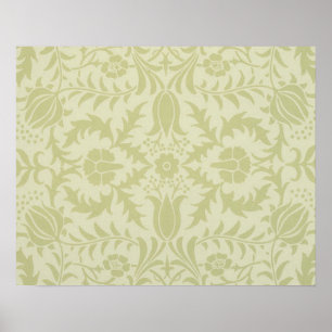 William Morris Borage Wedding Soft Green Poster