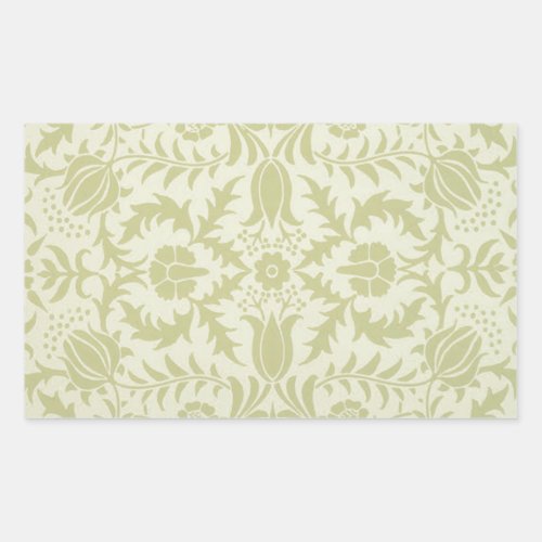 William Morris Borage Wedding Soft Green Rectangular Sticker