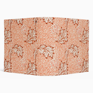William Morris Botanical Apple Design 3 Ring Binder