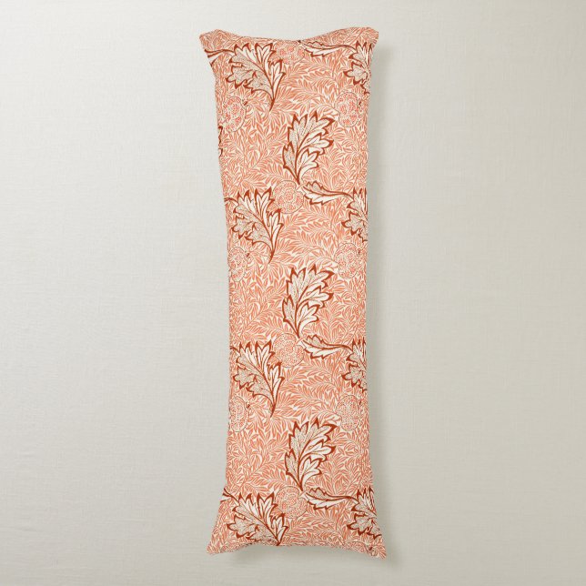 William Morris Botanical Apple Design Body Pillow (Front Vertical)