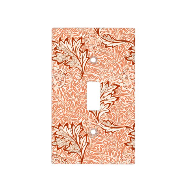 William Morris Botanical Apple Design Light Switch Cover (Front)
