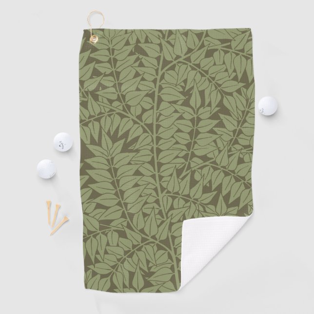 William Morris Branch Art Nouveau Classic Design Golf Towel (InSitu)