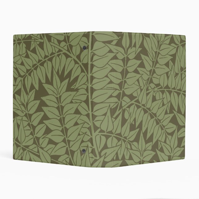 William Morris Branch Art Nouveau Classic Design Mini Binder (Background)