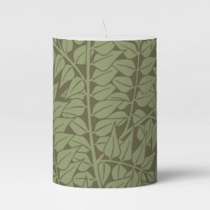 William Morris Branch Art Nouveau Classic Design Pillar Candle