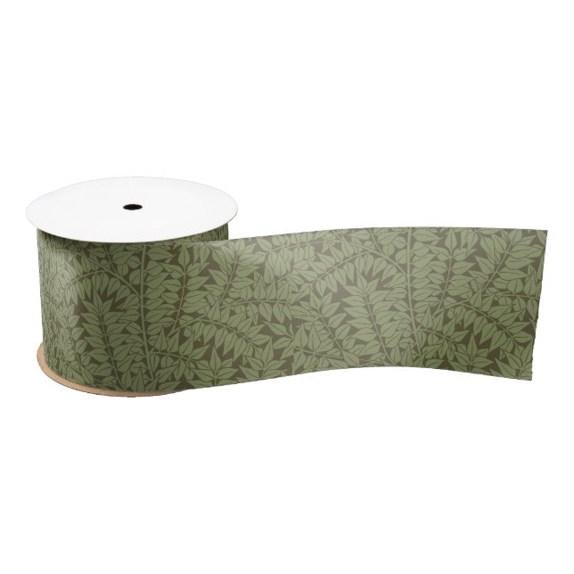 William Morris Branch Art Nouveau Classic Design Satin Ribbon (Spool)