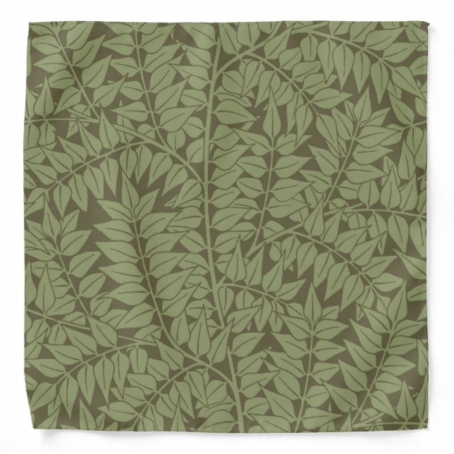 William Morris Branch Leaves Wallpaper Bandana (Front)