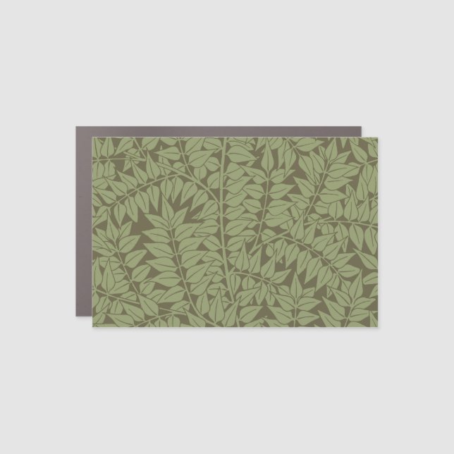 William Morris Branch Leaves Wallpaper Car Magnet (Front)