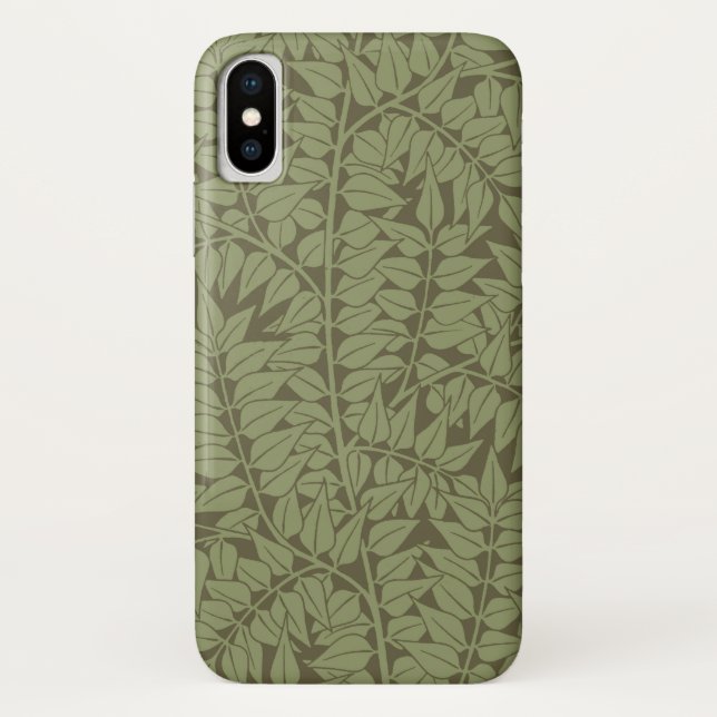 William Morris Branch Leaves Wallpaper Case-Mate iPhone Case (Back)