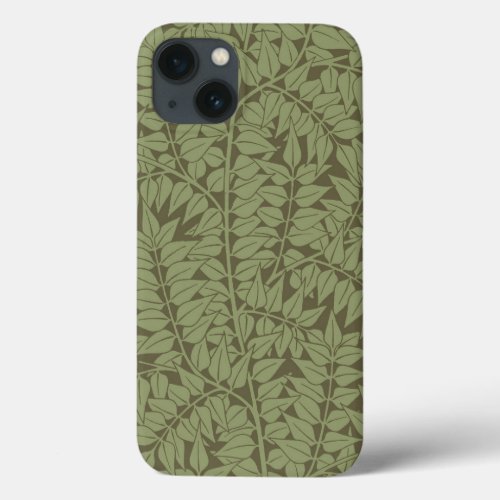 William Morris Branch Leaves Wallpaper iPhone 13 Case