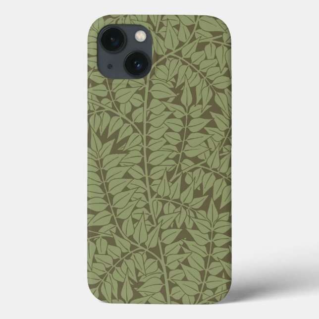 William Morris Branch Leaves Wallpaper Case-Mate iPhone Case (Back)