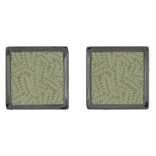 William Morris Branch Leaves Wallpaper Cufflinks