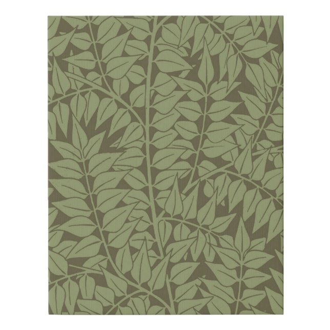 William Morris Branch Leaves Wallpaper Faux Canvas Print (Front)