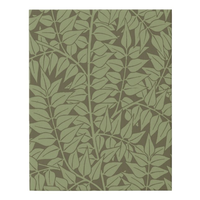 William Morris Branch Leaves Wallpaper Faux Canvas Print (Front)