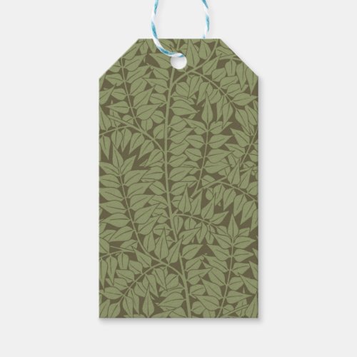 William Morris Branch Leaves Wallpaper Gift Tags