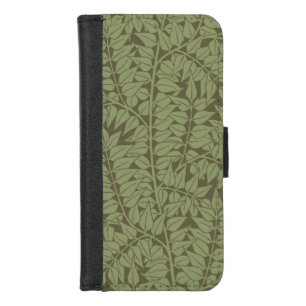 William Morris Branch Leaves Wallpaper iPhone 8/7 Wallet Case
