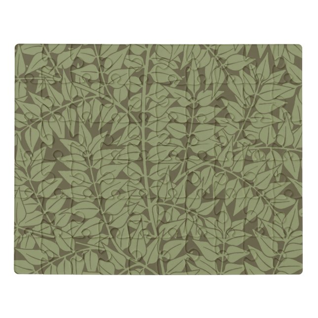 William Morris Branch Leaves Wallpaper Jigsaw Puzzle (Puzzle Horizontal)