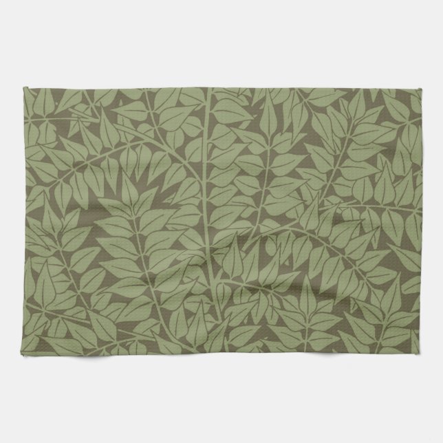 William Morris Branch Leaves Wallpaper Kitchen Towel (Horizontal)