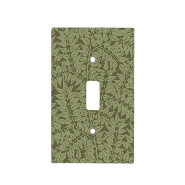 William Morris Branch Leaves Wallpaper Light Switch Cover (Front)