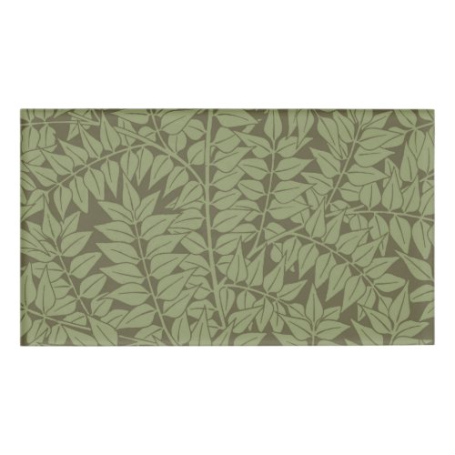 William Morris Branch Leaves Wallpaper Name Tag