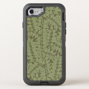 William Morris Branch Leaves Wallpaper OtterBox Defender iPhone SE/8/7 Case
