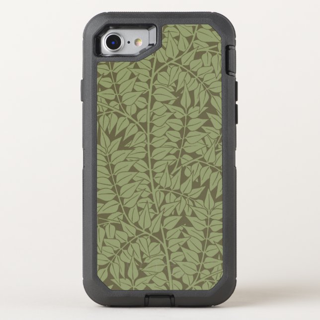 William Morris Branch Leaves Wallpaper Otterbox iPhone Case (Back)