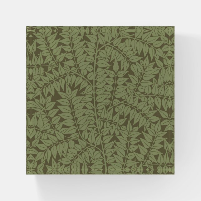 William Morris Branch Leaves Wallpaper Paperweight (Front)