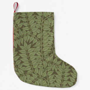 William Morris Branch Leaves Wallpaper Small Christmas Stocking
