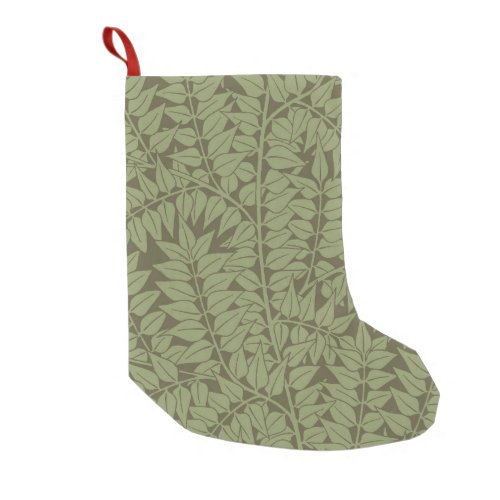 William Morris Branch Leaves Wallpaper Small Christmas Stocking