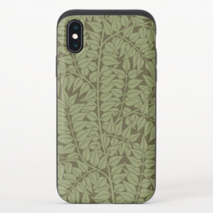 William Morris Branch Leaves Wallpaper iPhone X Slider Case