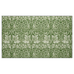 William Morris Brer Rabbit Dark Green Pattern Fabric