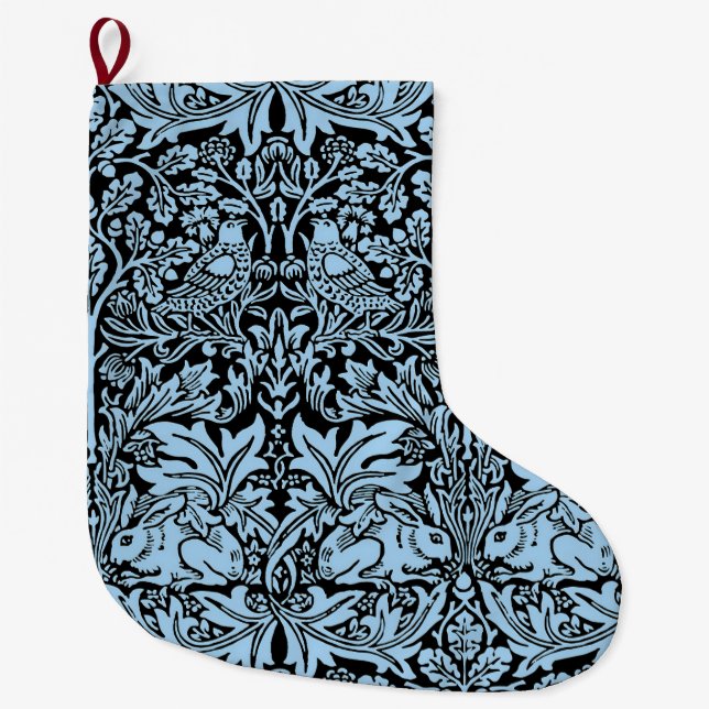 William Morris Brer Rabbit Design Large Christmas Stocking (Front)