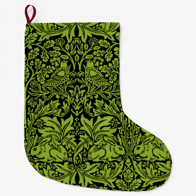 William Morris Brer Rabbit Design Large Christmas Stocking (Front)