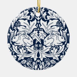 William Morris Brer Rabbit Pattern Ceramic Ornament