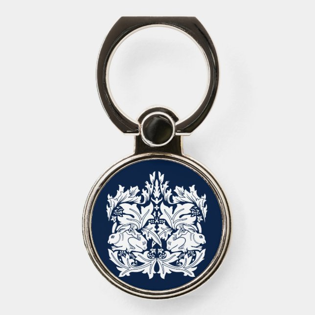 William Morris Brer Rabbit Pattern  Phone Ring Stand (Front)