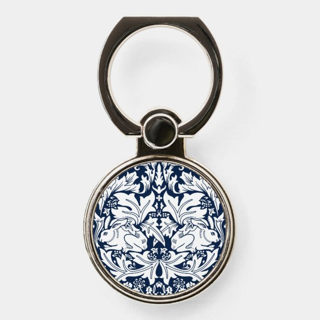 William Morris Brer Rabbit Pattern  Phone Ring Stand (Front)
