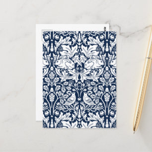 William Morris Brer Rabbit Pattern Postcard