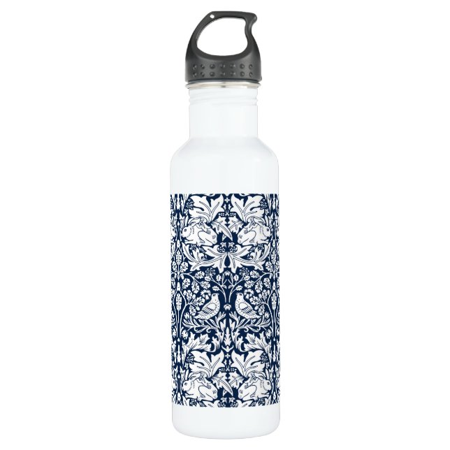 William Morris Brer Rabbit Pattern  Stainless Steel Water Bottle (Front)