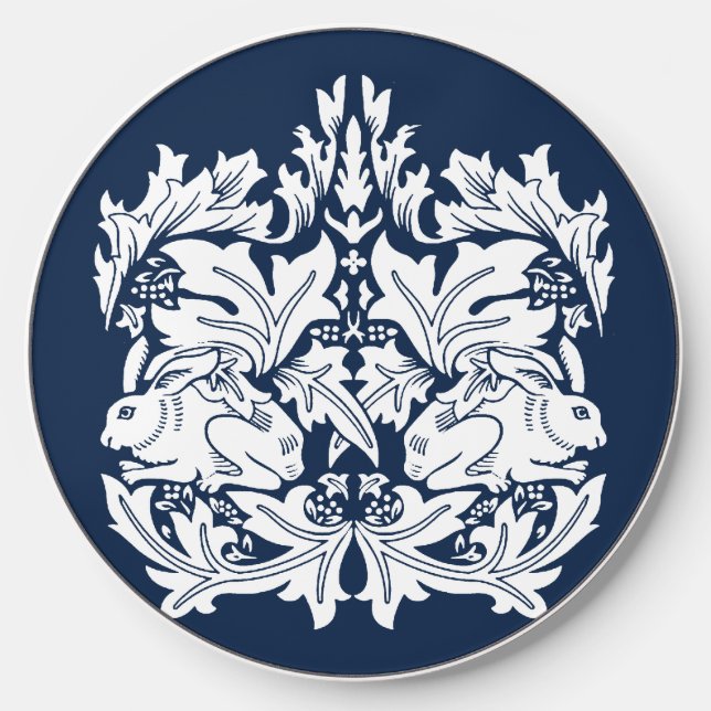 William Morris Brer Rabbit Pattern  Wireless Charger (Front)