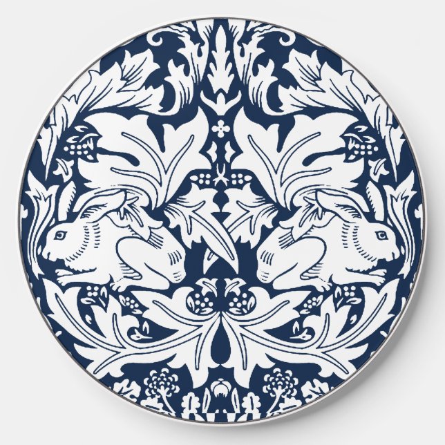 William Morris Brer Rabbit Pattern  Wireless Charger (Front)