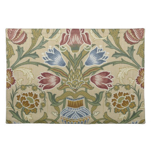 William Morris Brocade Floral Wallpaper Pattern Cloth Placemat