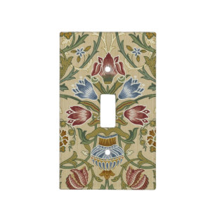 William Morris Brocade Floral Wallpaper Pattern Light Switch Cover