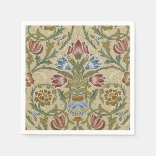William Morris Brocade Floral Wallpaper Pattern Napkins