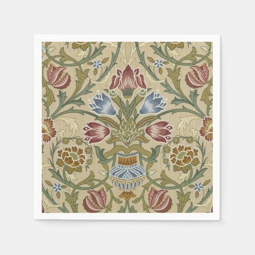 William Morris Brocade Floral Wallpaper Pattern Napkins