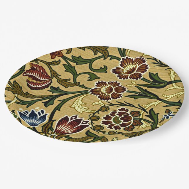 William Morris - Brocade Paper Plates (Angled)