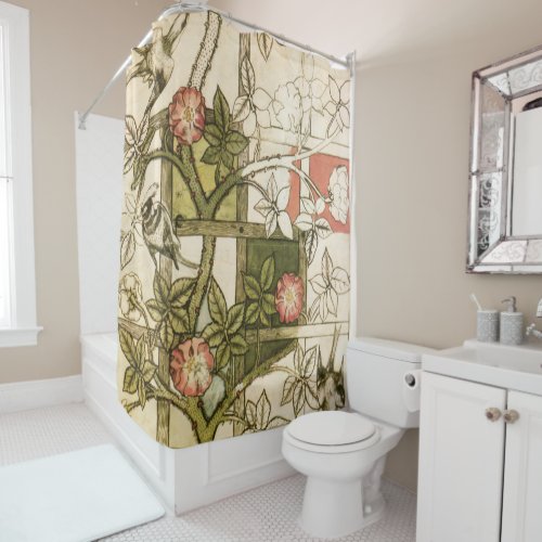 William Morris Brooklyn Museum Wallpaper Shower Curtain