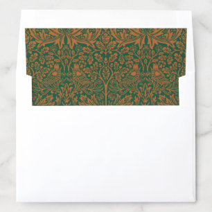 William Morris Brother Rabbit Amber Black Pattern Envelope Liner