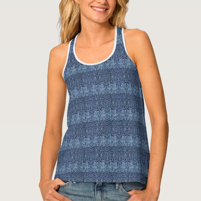 William Morris Brother Rabbit Art Nouveau Tank Top (Front)