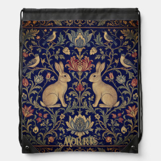 William Morris Brother Rabbit Drawstring Backpack